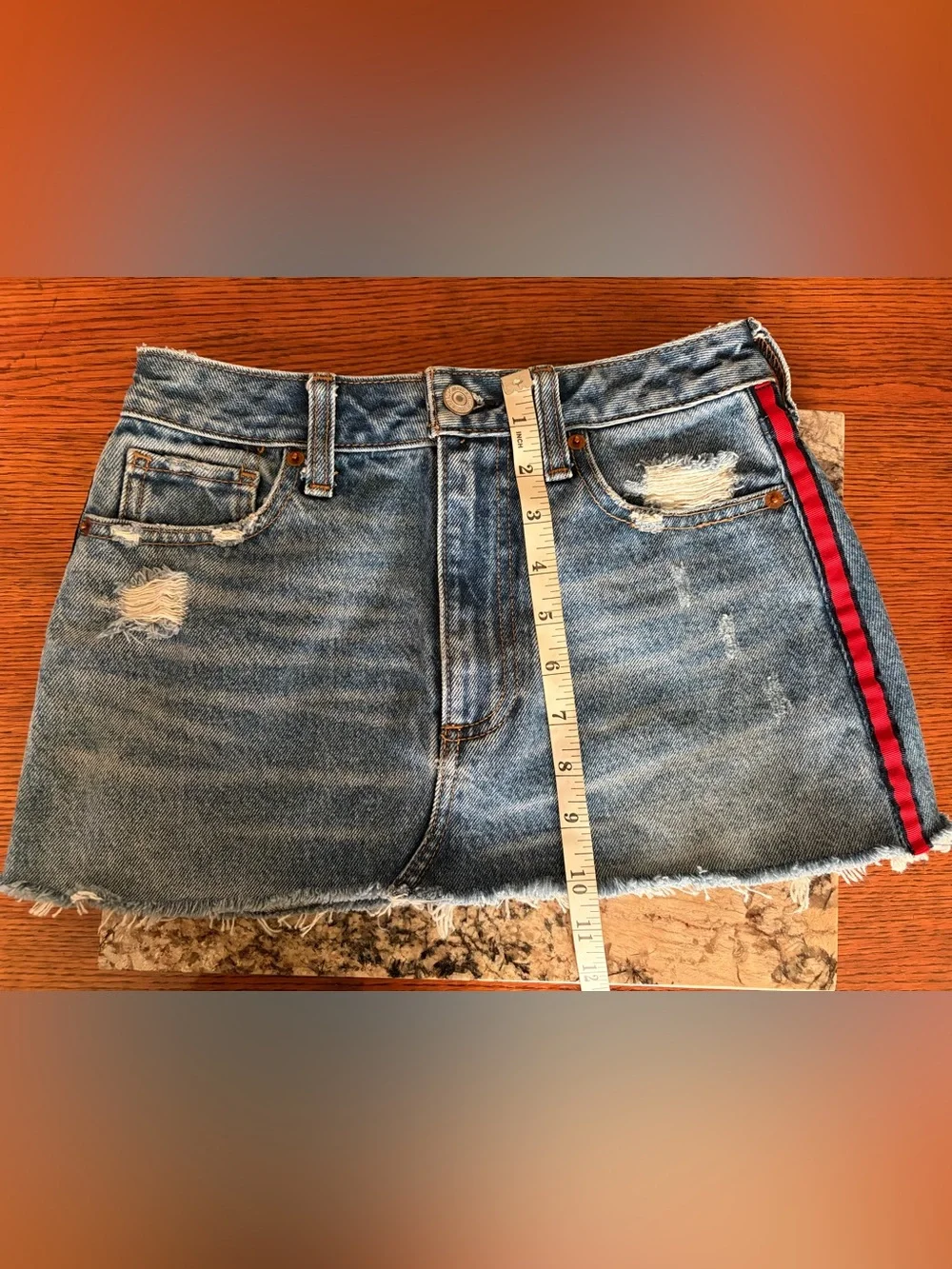 Abercrombie & Fitch Zoe Denim Micro Jean Skirt
